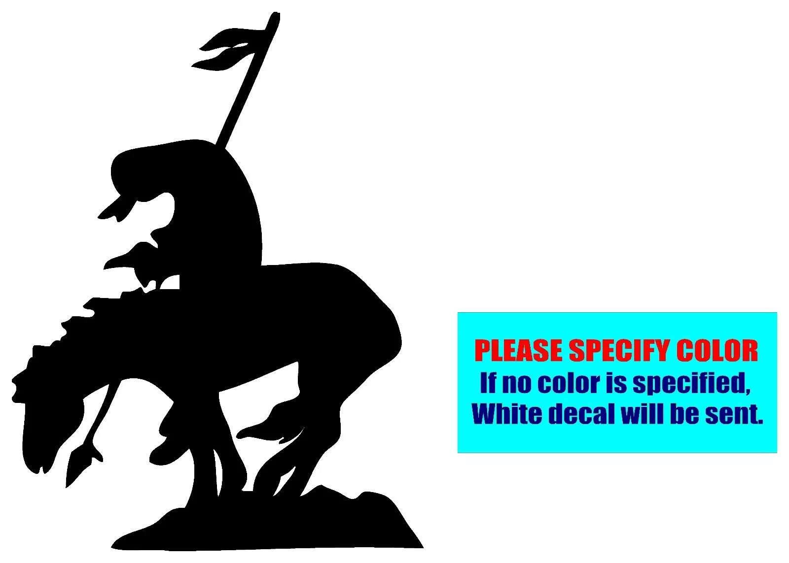 End Of The Trail dying Indian Vinyl Decal Sticker Car Truck Window Various sizes