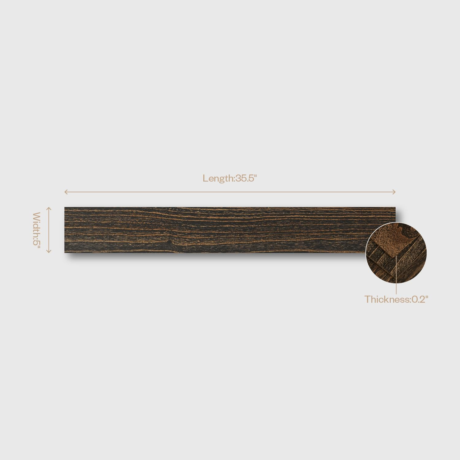 Rustic Real Wood Wall Panels, Peel and Stick Shiplap for Home Decor