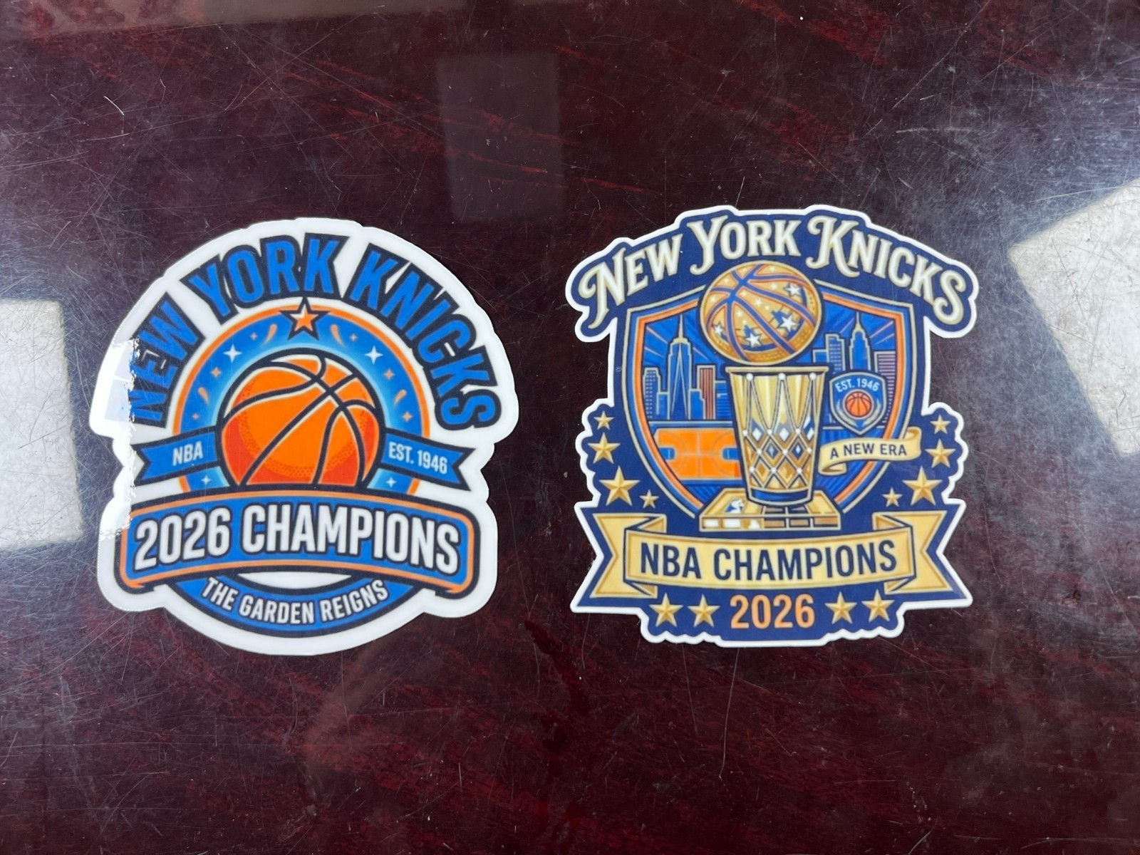 NEW YORK KNICKS STICKERS 2026 NBA Champions NYK Waterproof Vinyl NEW