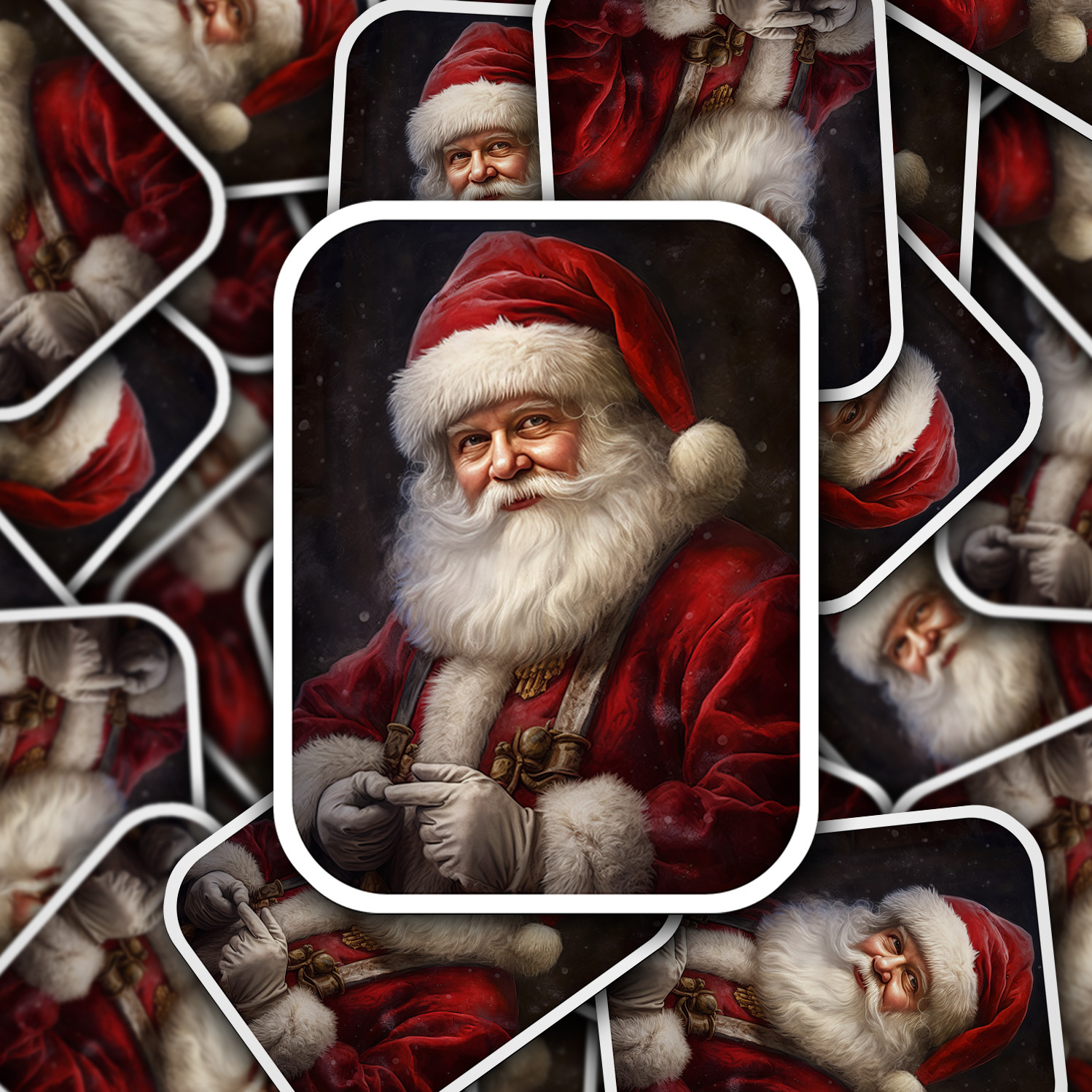 Santa Claus Vinyl Sticker – Bring the Magic of Christmas Anywhere