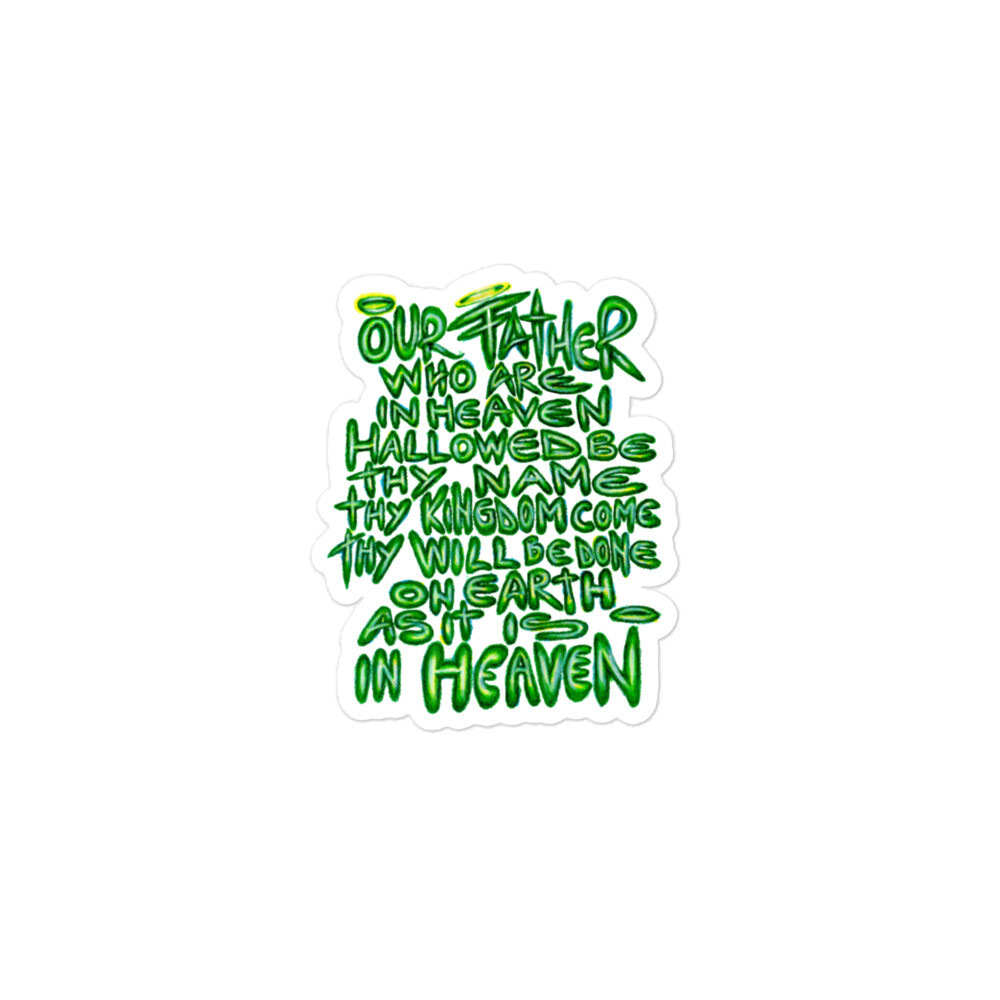 OurFather Stickers 3″×3″/ 4″×4″/ 5.5″×5.5″/ 15″×3.75″