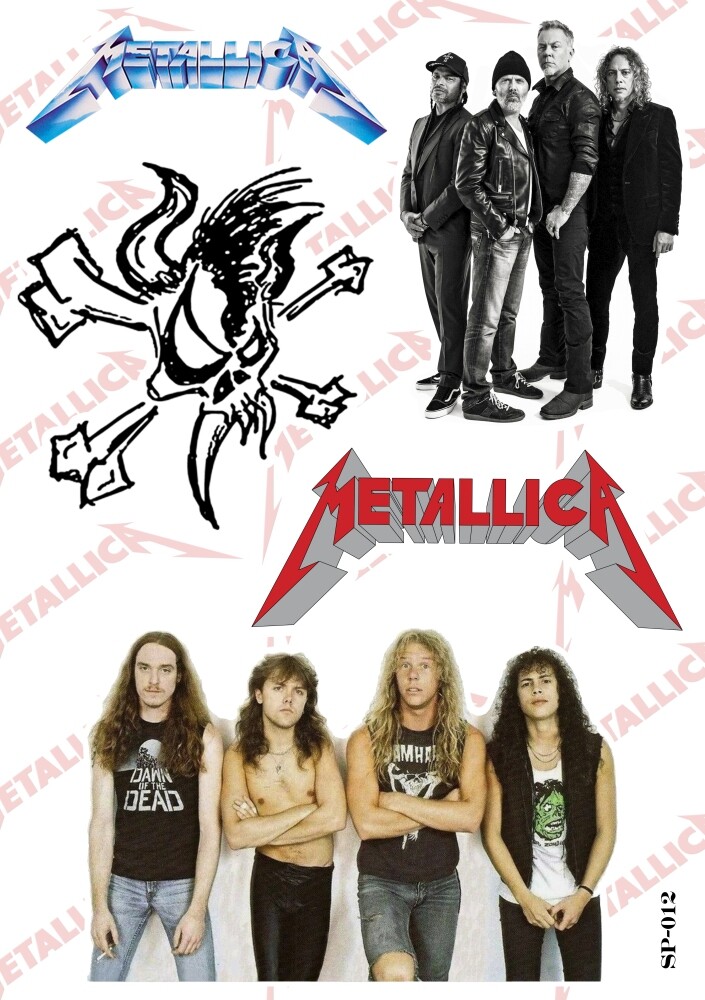 Metallica Sticker Pack | Skull American Heavy Thrash Metal Hard Rock Band Logo
