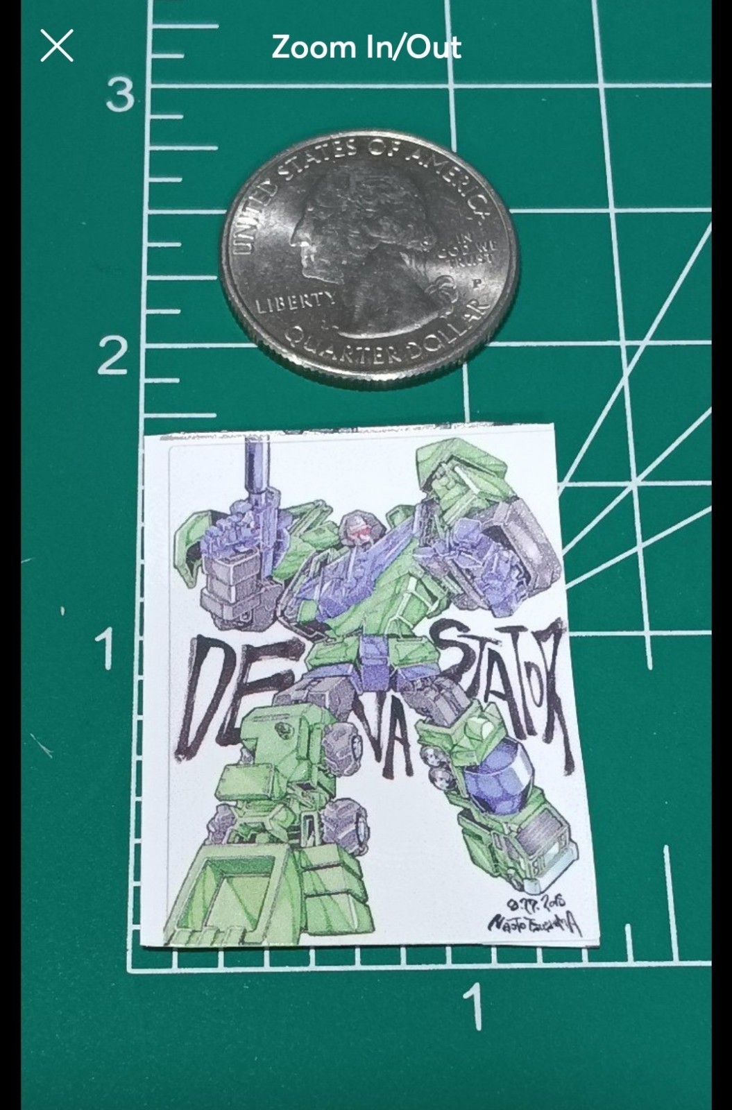 TRANSFORMERSXDEVESTATOR1X1 INCH STICKER X CELL PHONE COVER STICKER X HIGH-GLOSS