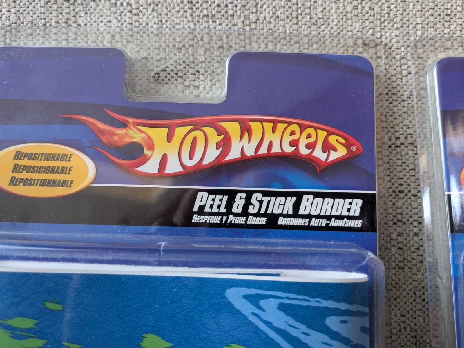 2 Hot Wheels MADFAST 2007 Peel & Stick Border Wall Decoration 5" x 12' NIB NOS