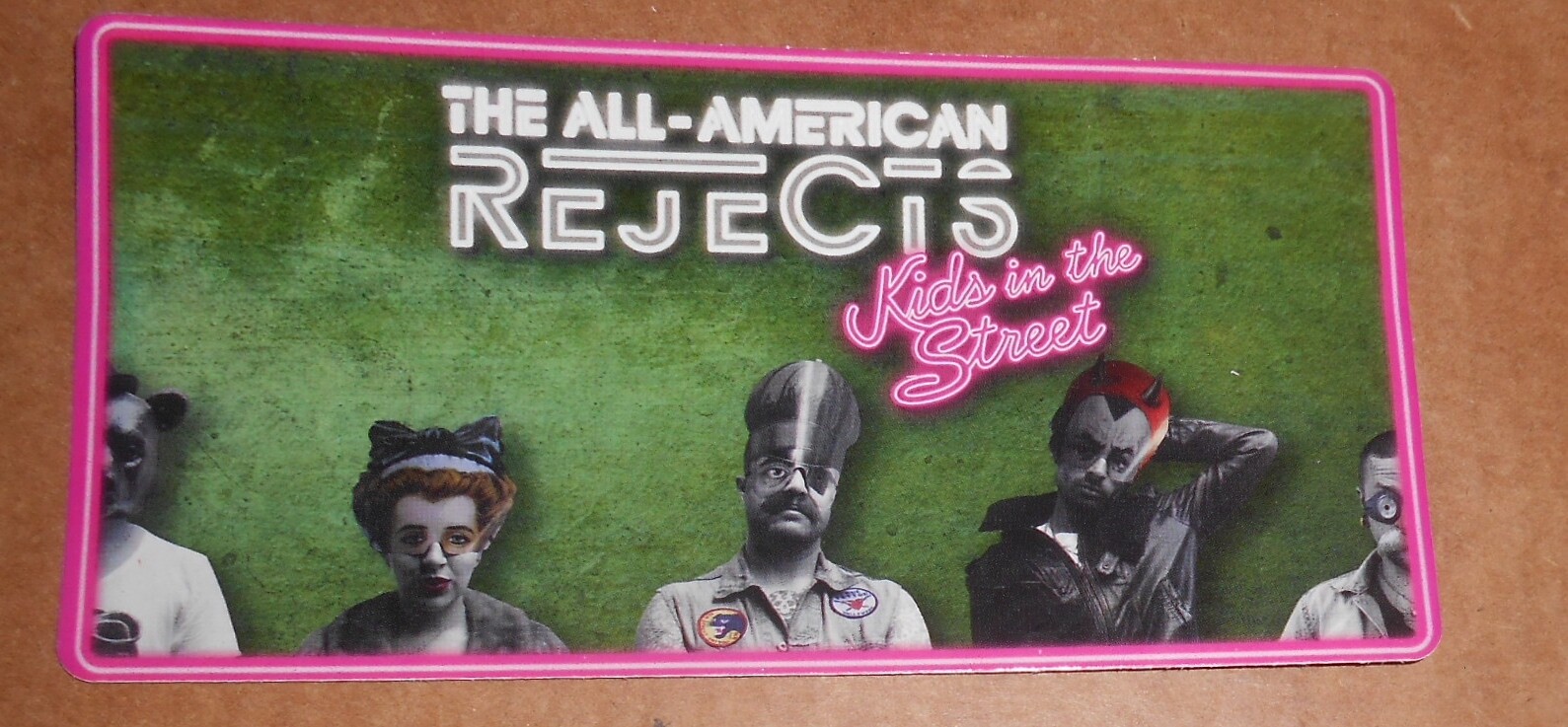 The All-American Rejects Sticker Promo 7×3.5 Kids in the Street