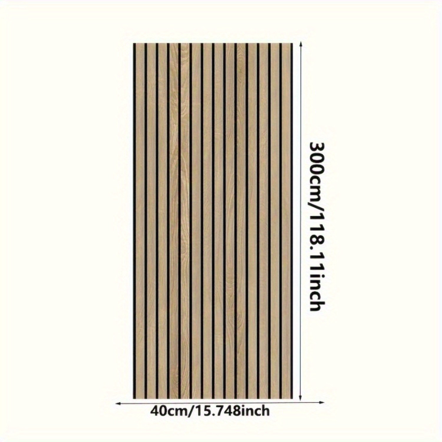 3D Self-Adhesive Wall Panel – Thickened Textured Wood Grain Design, Easy Apply