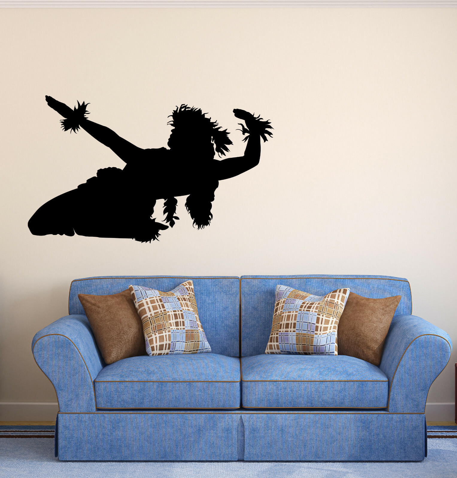 Wall Vinyl Decal Sexy Girl Hula Dancer Hawaiian Interior Decor (n1295)