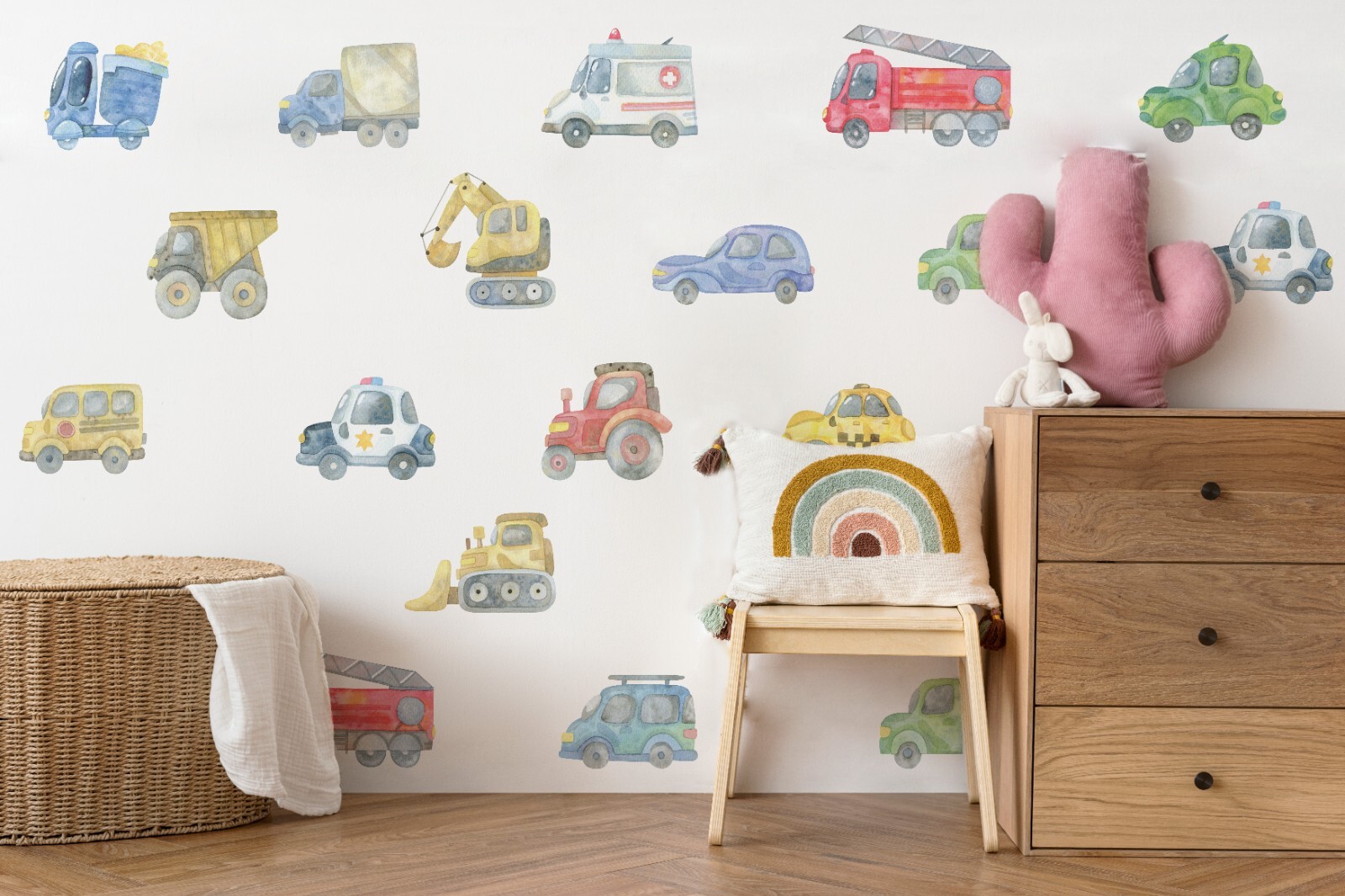 Watercolor cars wall decal, Cars wall stickers, Cars wall decals
