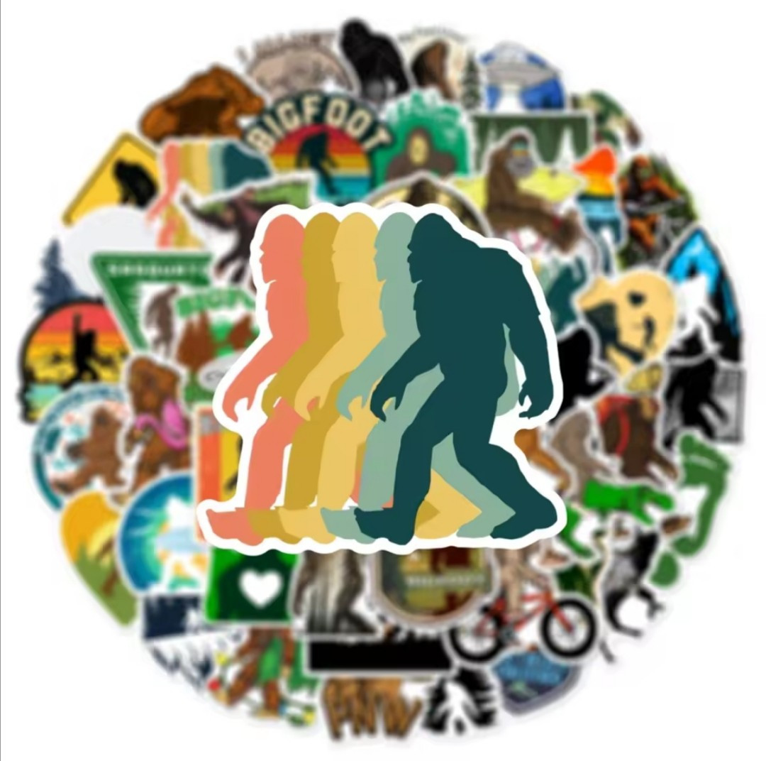 10 PCS Bigfoot Sasquatch Yeti 2 Stickers BRAND NEW