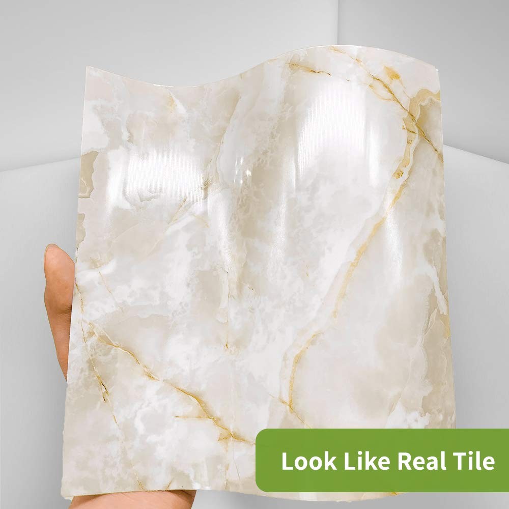 50Pcs Peel and Stick Backsplash Wall Tile for Kitchen Bathroom Laundry Room, …