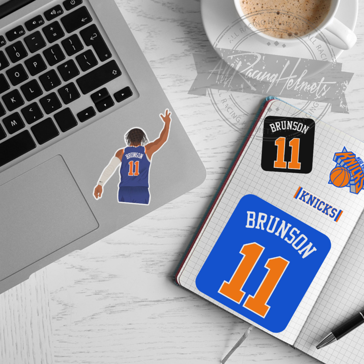 New York Knicks NBA Basketball #11 Jalen Brunson A4 Printed Vinyl Decal Sticker