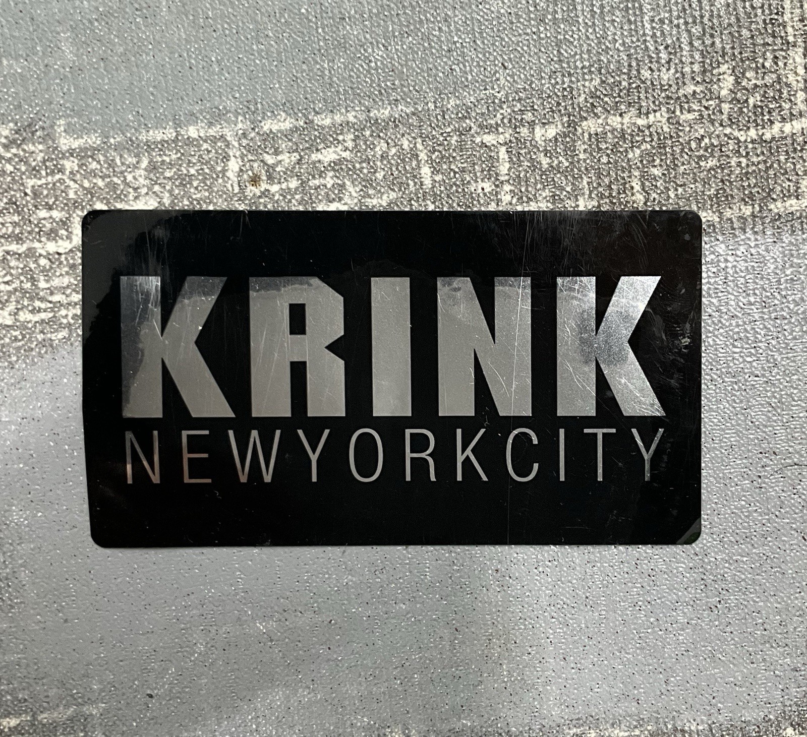 KRINK New York City Logo Rectangle Sticker Decal – 5 available, $10 each