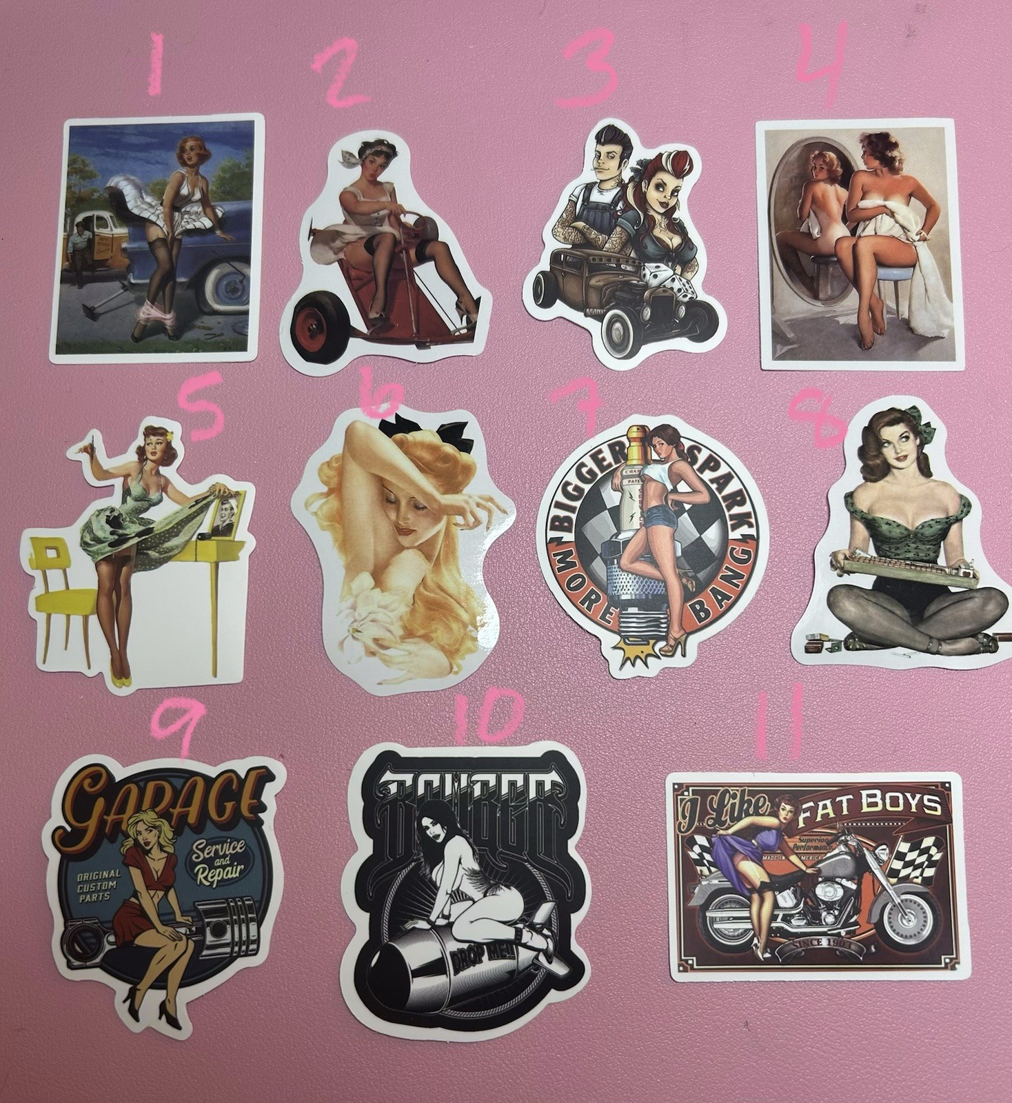 Pinup Girls And More Stickers