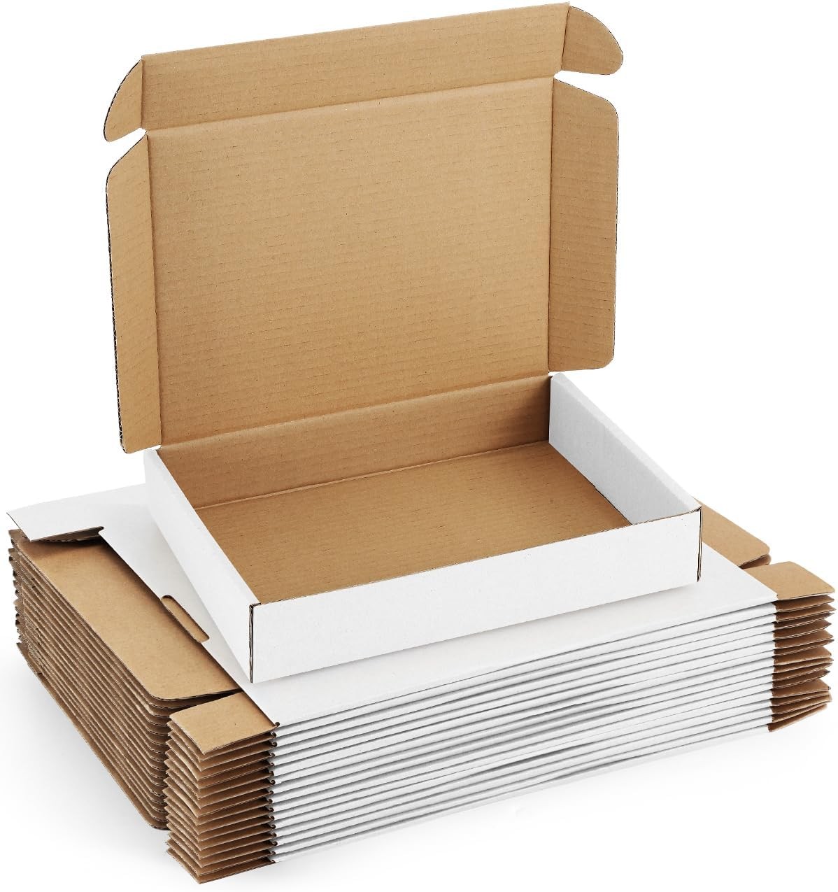 Shipping-Boxes-11x8x2 Inches: 25 11x8x2 Inches, White