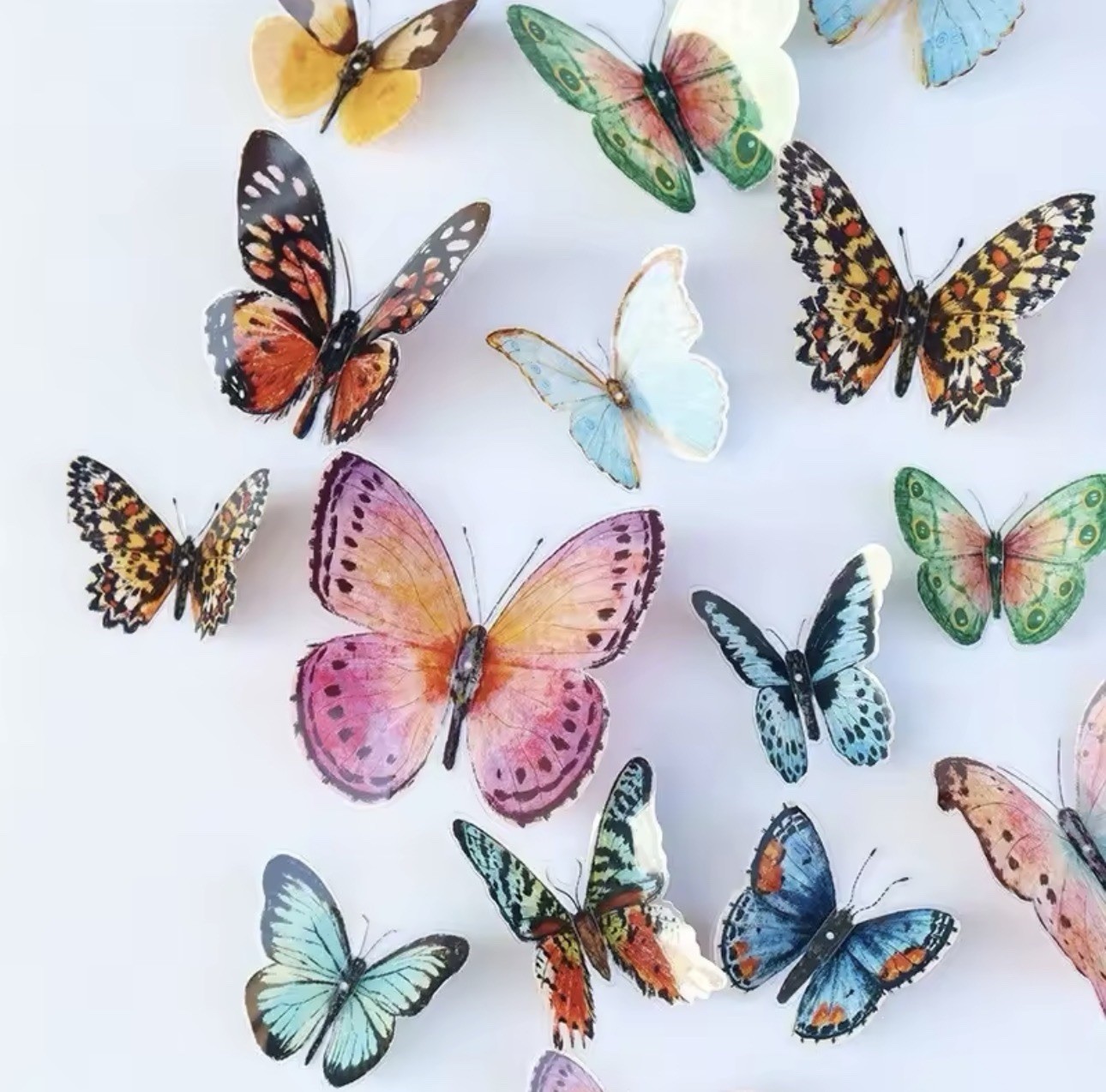 36PCS 3D Butterfly Wall Decor Stickers Set Removable Colorful Room DIY Home Art
