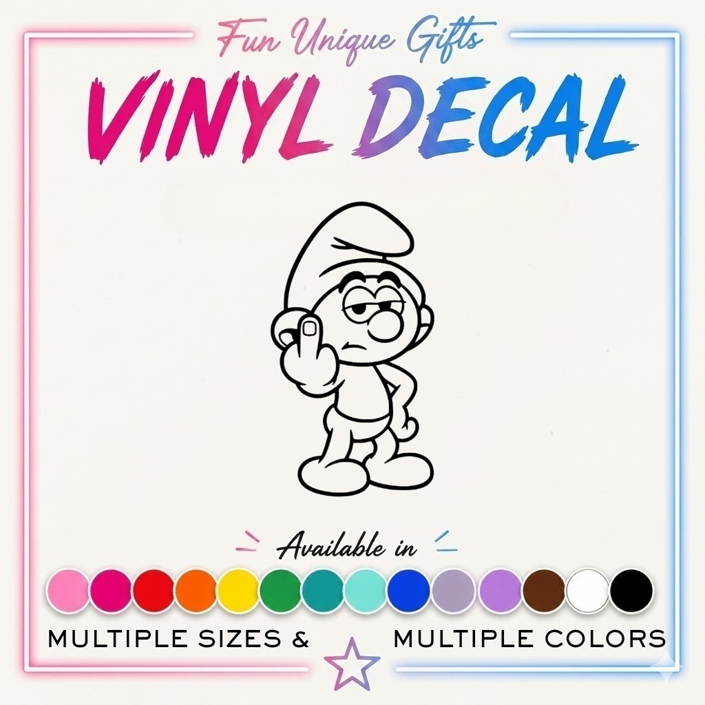 Smurf Vinyl Decal Sticker -Multiple Colors & Sizes- SHIPS FREE