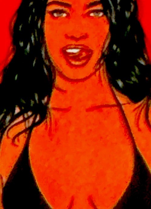 SEXY GIRL STICKER✨🫦❤️‍🔥👙❤️‍🔥💋✨2 3/4” X 2”✨GLOSSY✨BLACK HAIR✨CUTE✨ON FIRE🔥