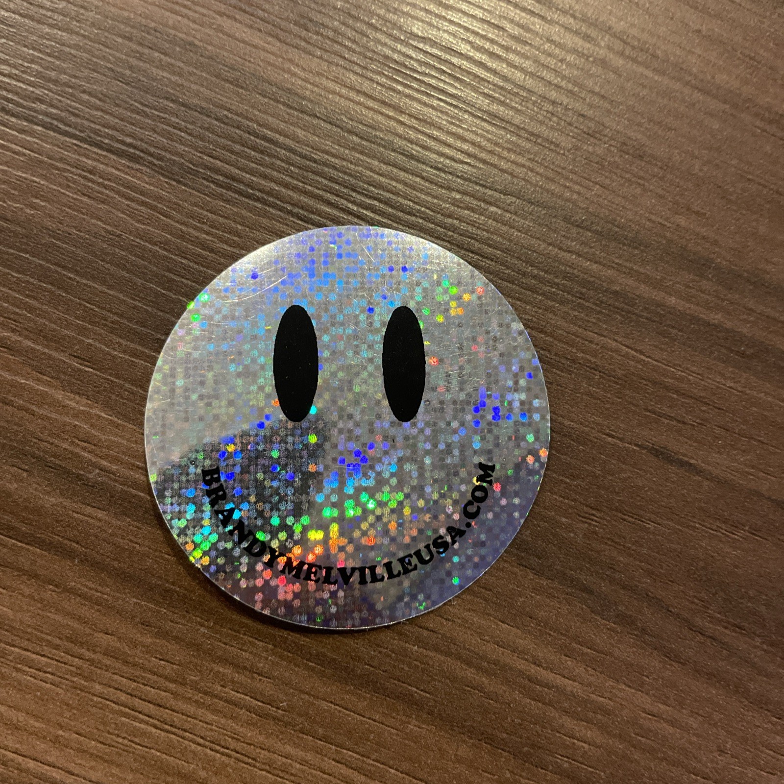 Brandy Melville Holographic Smiley Face Sticker