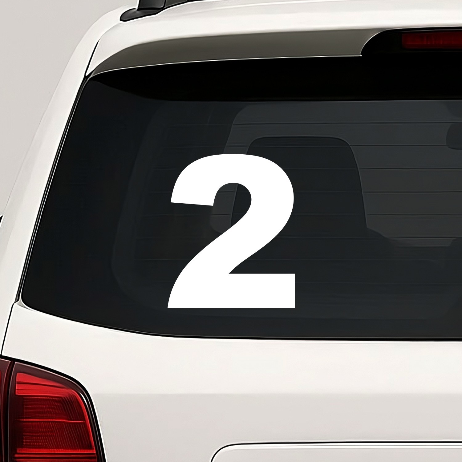 Number Two 2 Vinyl Die Cut Decal Sticker – Bold