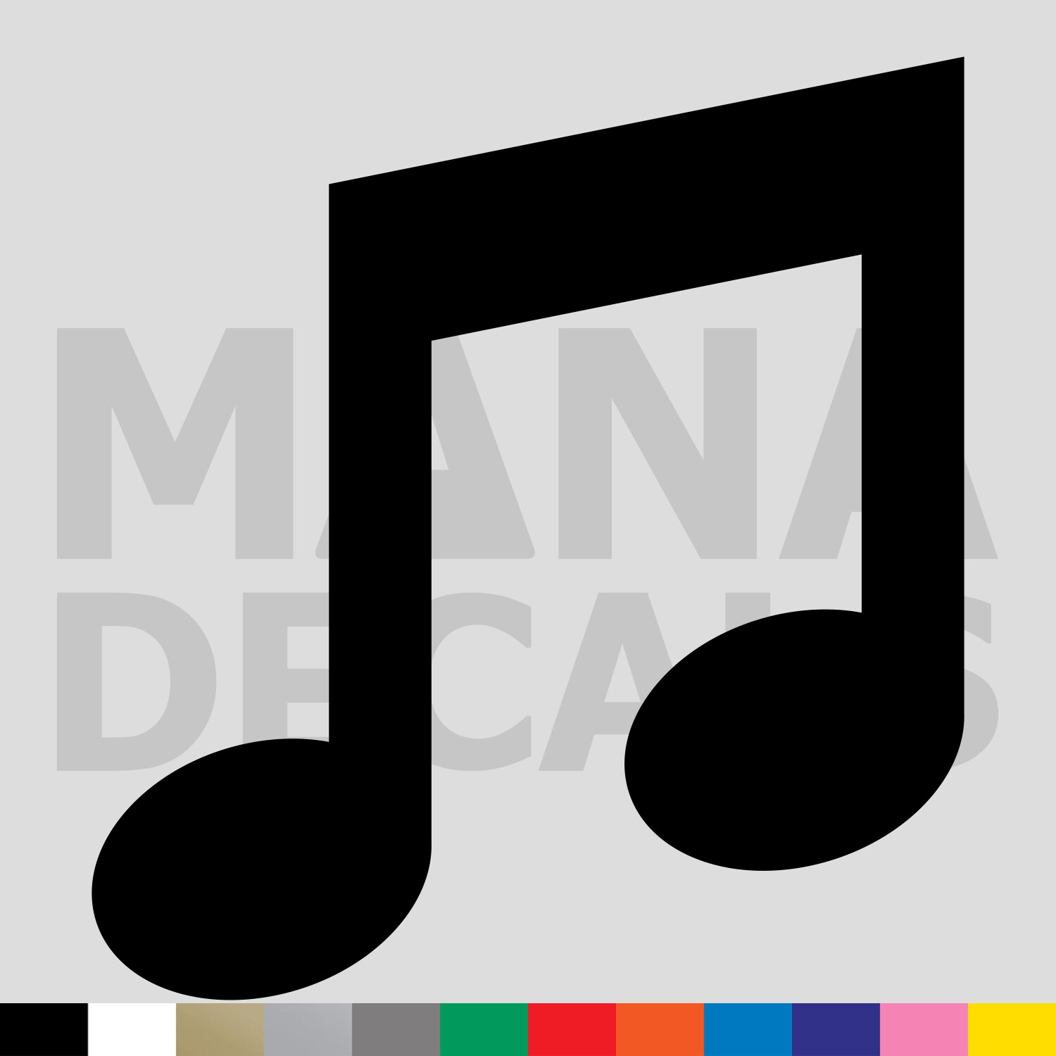 Music Notes Vinyl Die Cut Decal Sticker – Musician Band Note