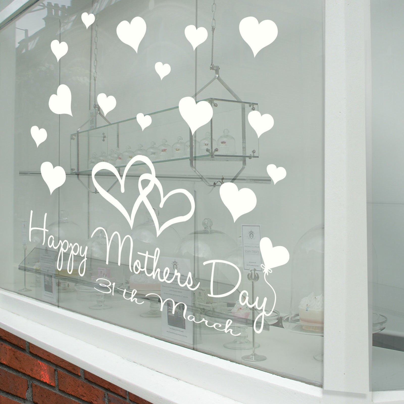 Happy Mothers Day Wall & Window Stickers Mother Decals Shop Window Display A339