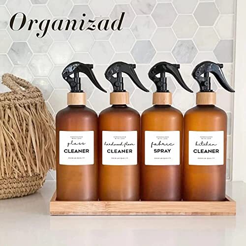 Minimalist Laundry Room Labels Set, 36 White Matte Stickers on Clear
