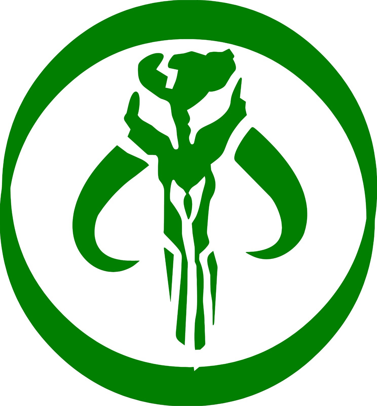 Mandalorian Bantha Skull- In your choice of color- 4" X 4"