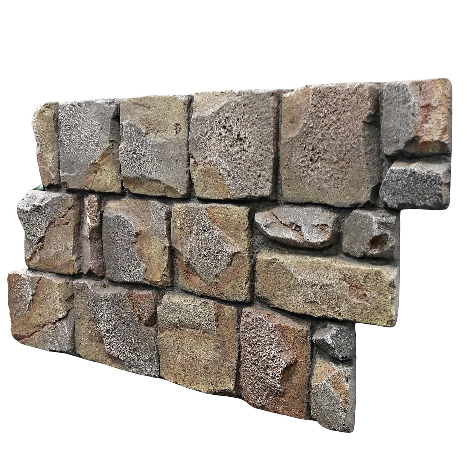 1-Pack Faux Stone Wall Covering Panels Interior & Exterior Decor PU Stone Veneer