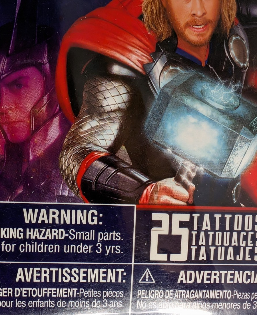 Marvel Avengers Assemble 25 Tattoos Thor The Mighty Avenger Officially Licensed