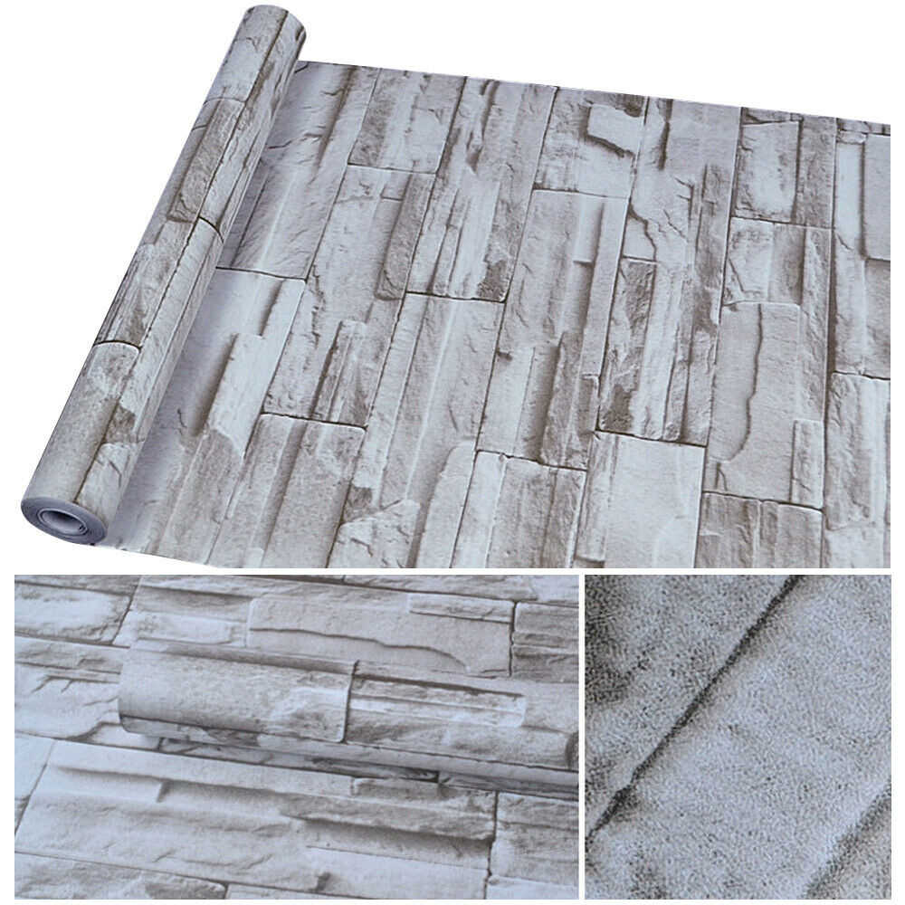 3D Wallpaper PVC Contact Paper Self Adhesive Roll 1.5×32ft Waterproof Peel-Stick