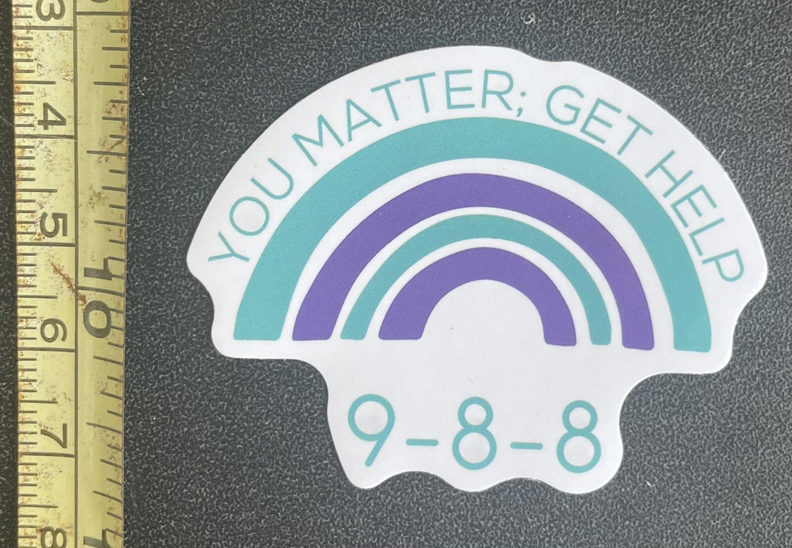 20 Suicide Prevention Awareness Stickers Purple Teal As Shown