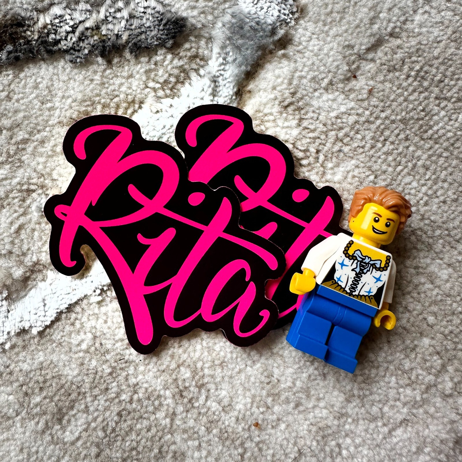 Neon Name Sticker Pack : RITA | for school or Office | graffiti | Calligraphy