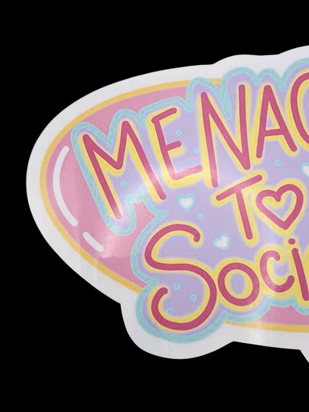 Menace To Society Waterproof Car Decal Wall Poster Vinyl Sticker Cute Pink Blue