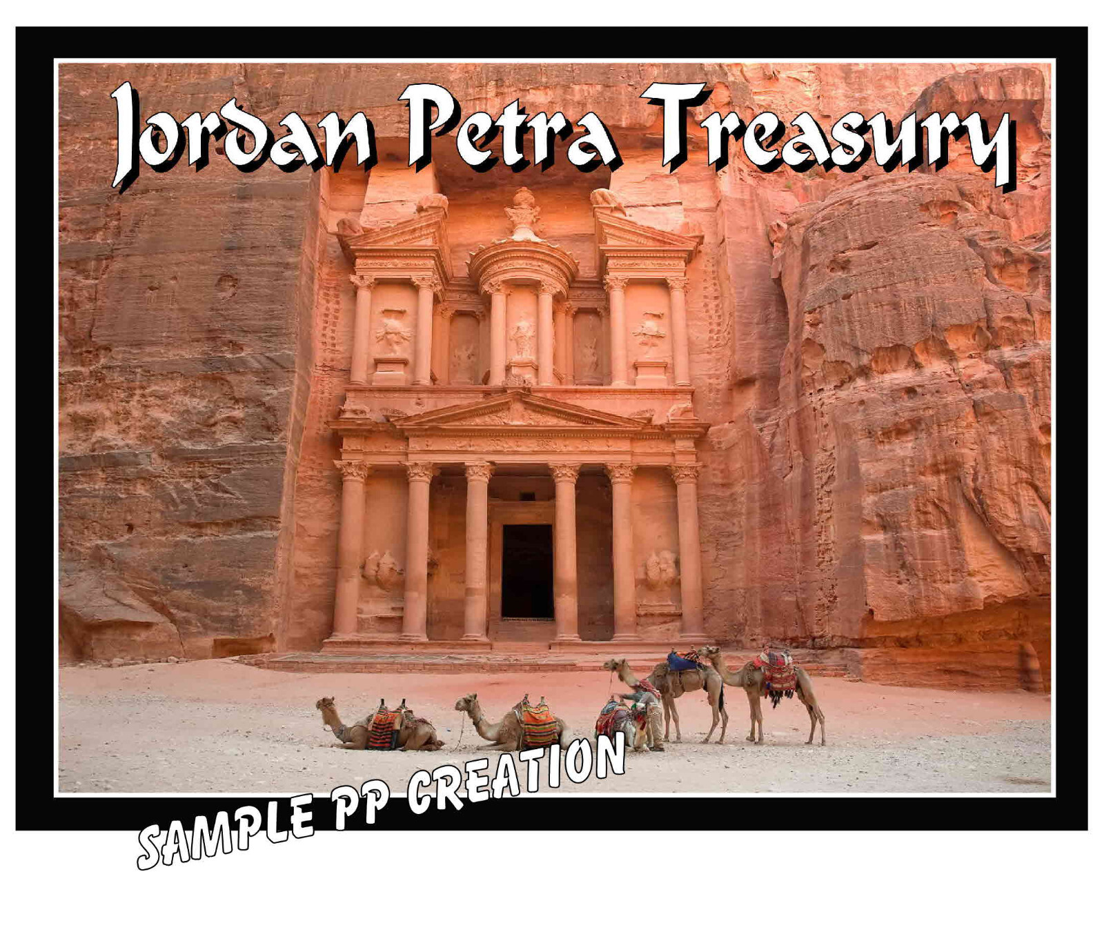 JORDAN PETRA TREASURY photo fridge MAGNET 4 X 3 inches TRAVEL
