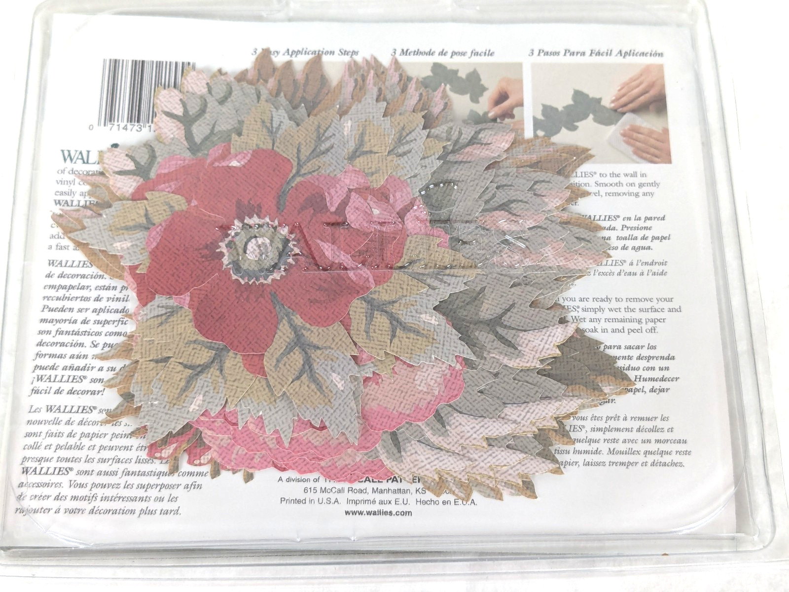 Vintage 90's ANTIQUE ROSE Wallies Wallpaper Cut Outs