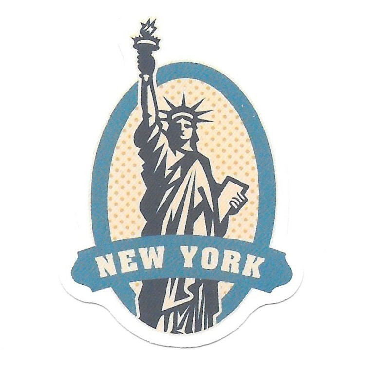 Statue of Liberty New York Die Cut Vinyl Sticker Decal Travel Landmark