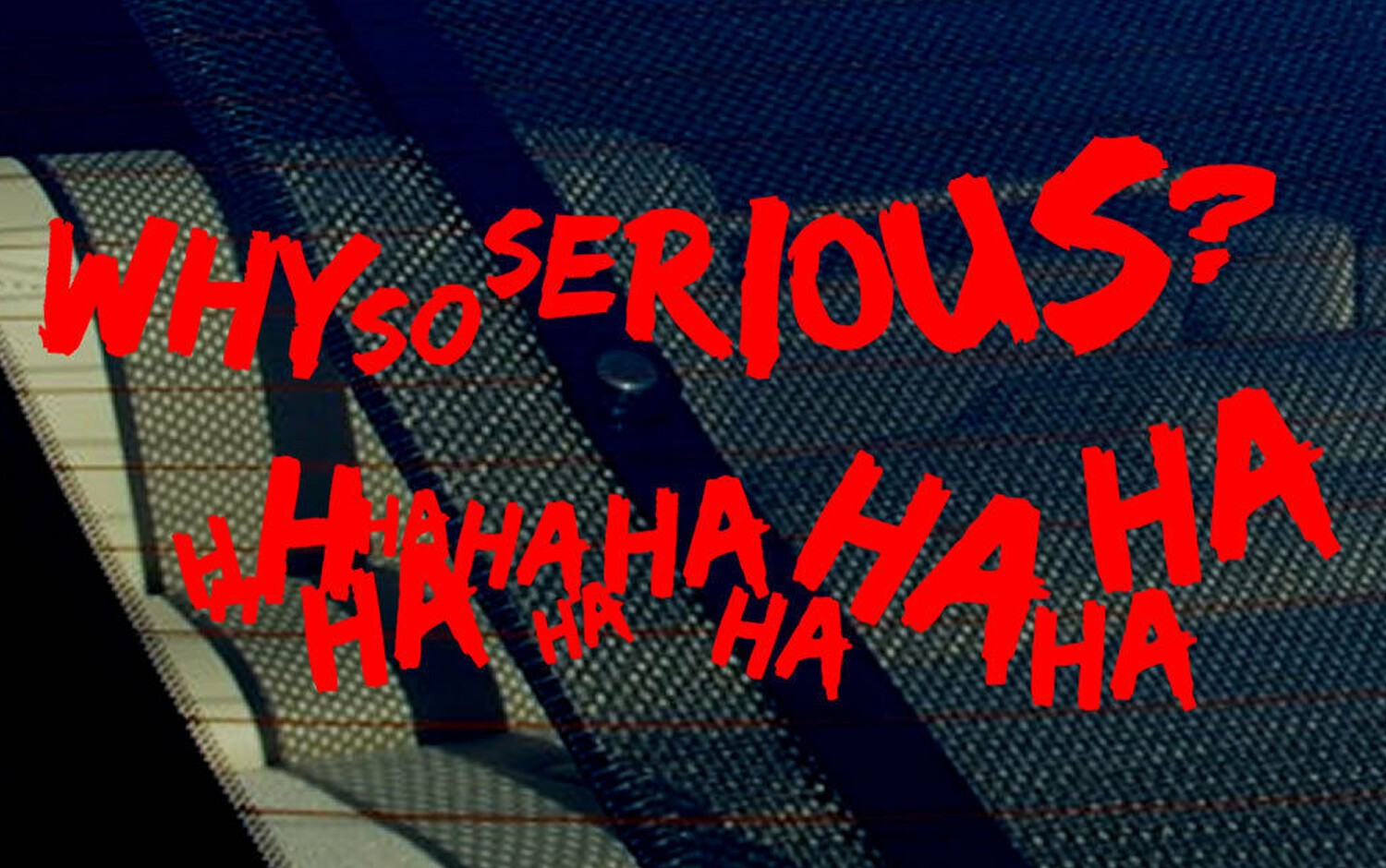Joker Haha Serious Super Bad Evil Body Window Car Red Sticker Decal Pack of 2 FD