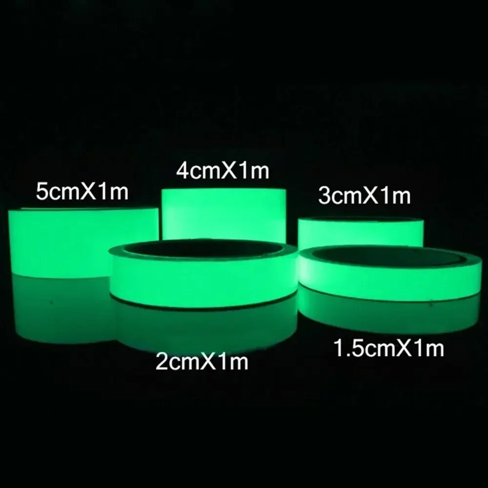 1pcs Glow Double Sided Tape Waterproof Strong Fluorescent Safety Stair Warn LED