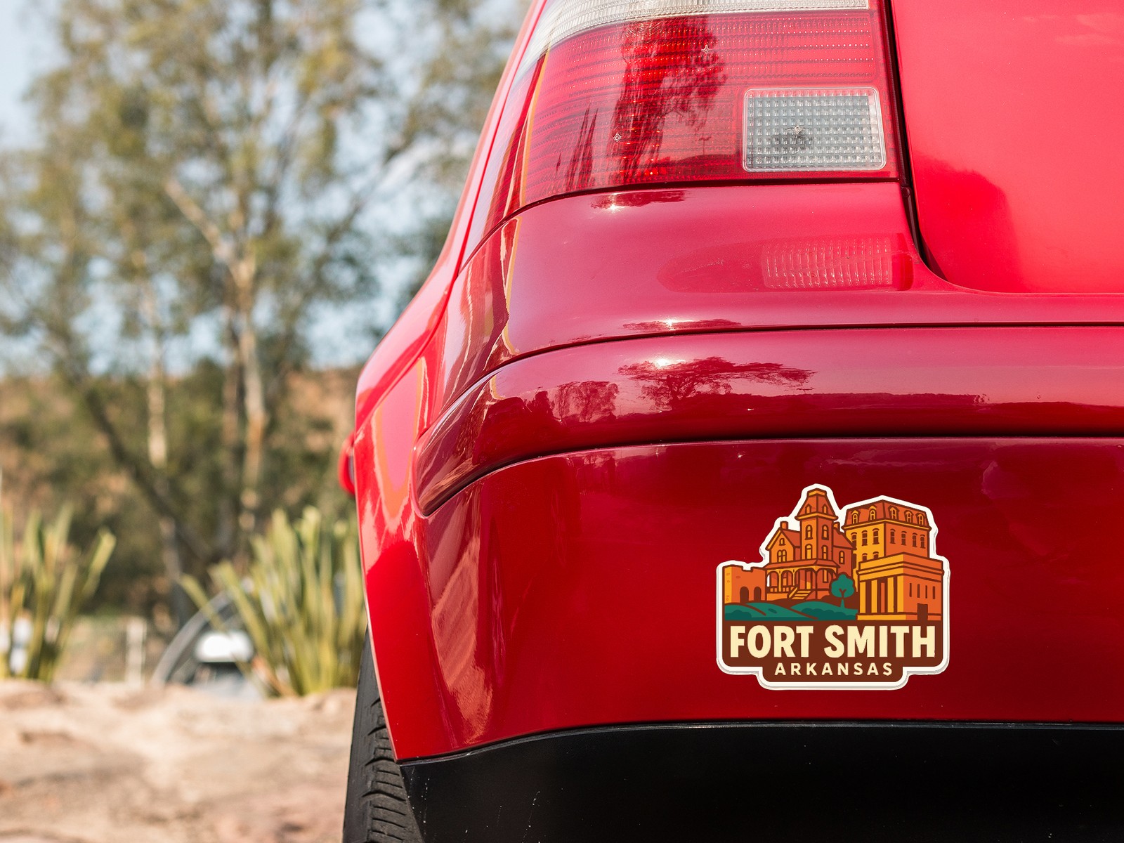 Fort Smith Arkansas Sticker Decal Vinyl Die-Cut City Skyline Landmark Design