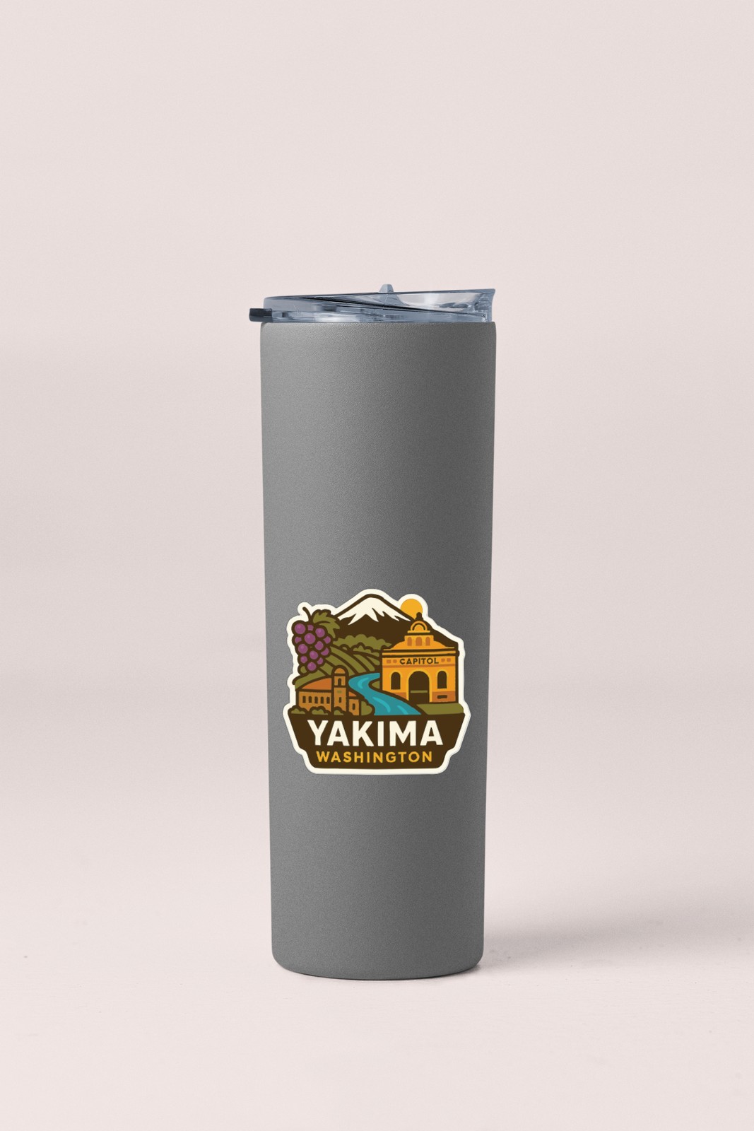 Yakima Washington Sticker Decal Vinyl Die-Cut City Skyline Landmark Design