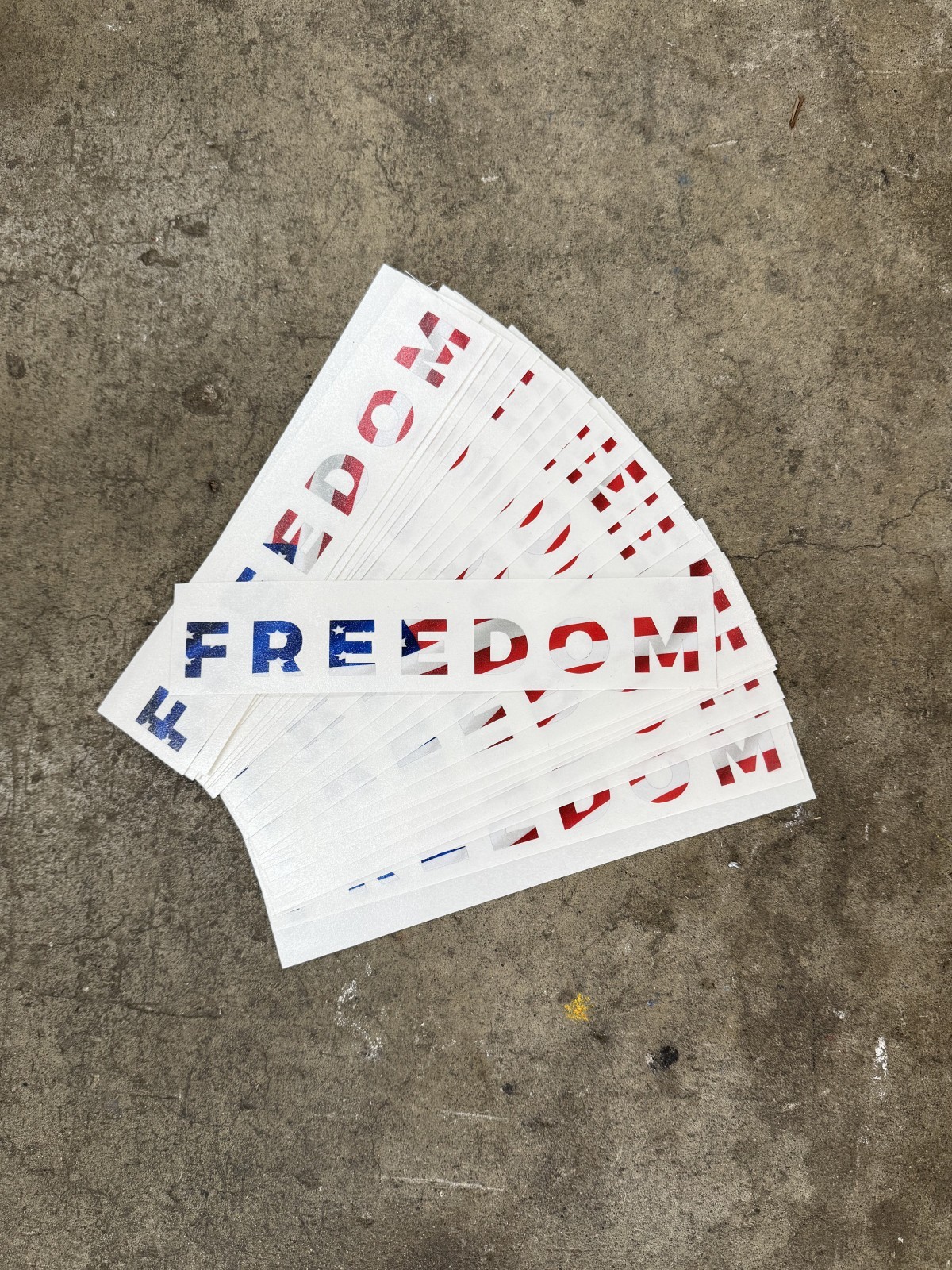 FREEDOM Patriotism Vinyl Decal Sticker – Die Cut Waterproof – Charlie Kirk USA