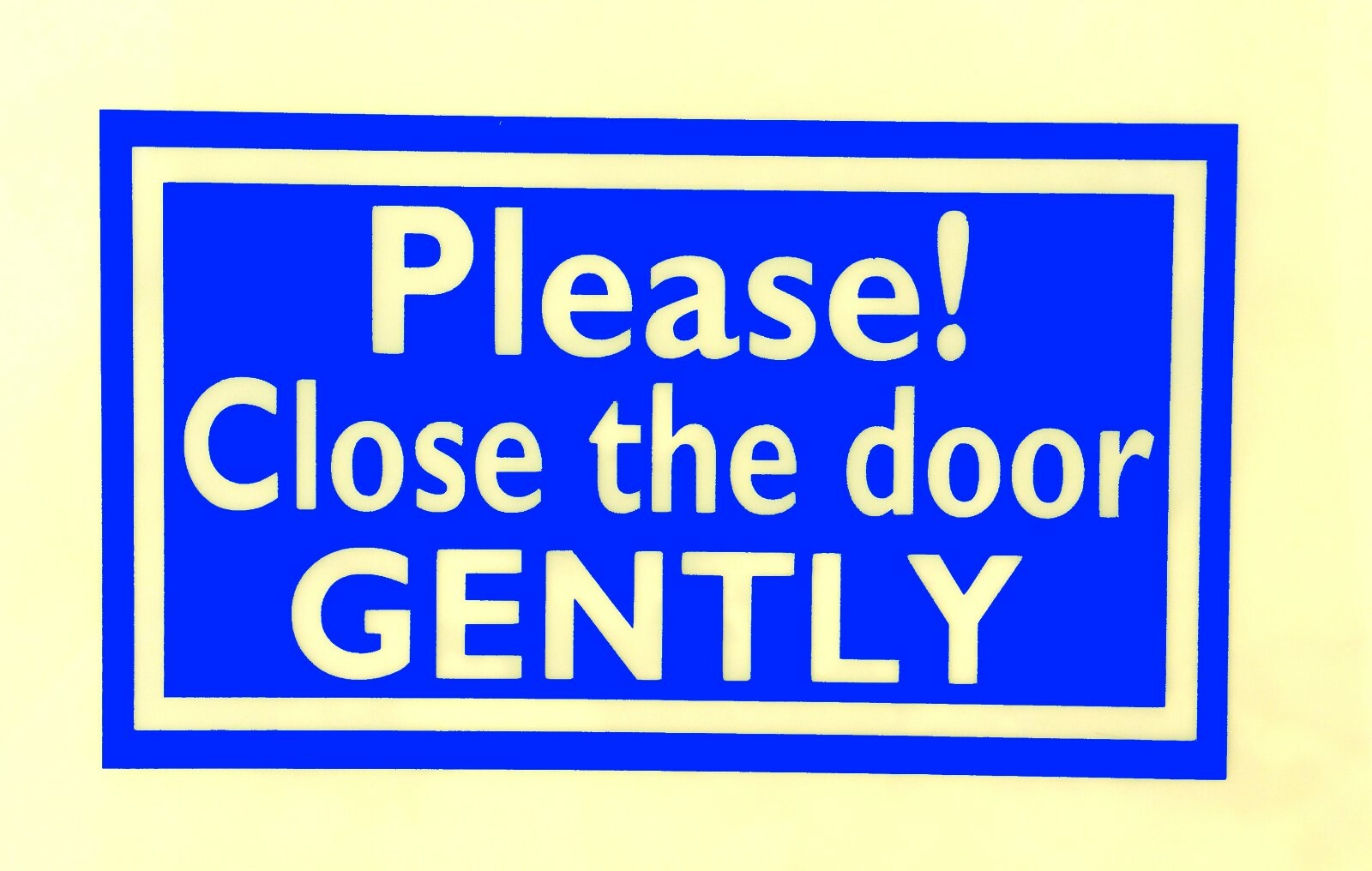 PLEASE CLOSE DOOR GENTLY sticker decal UBERs LYFTs car window door sign