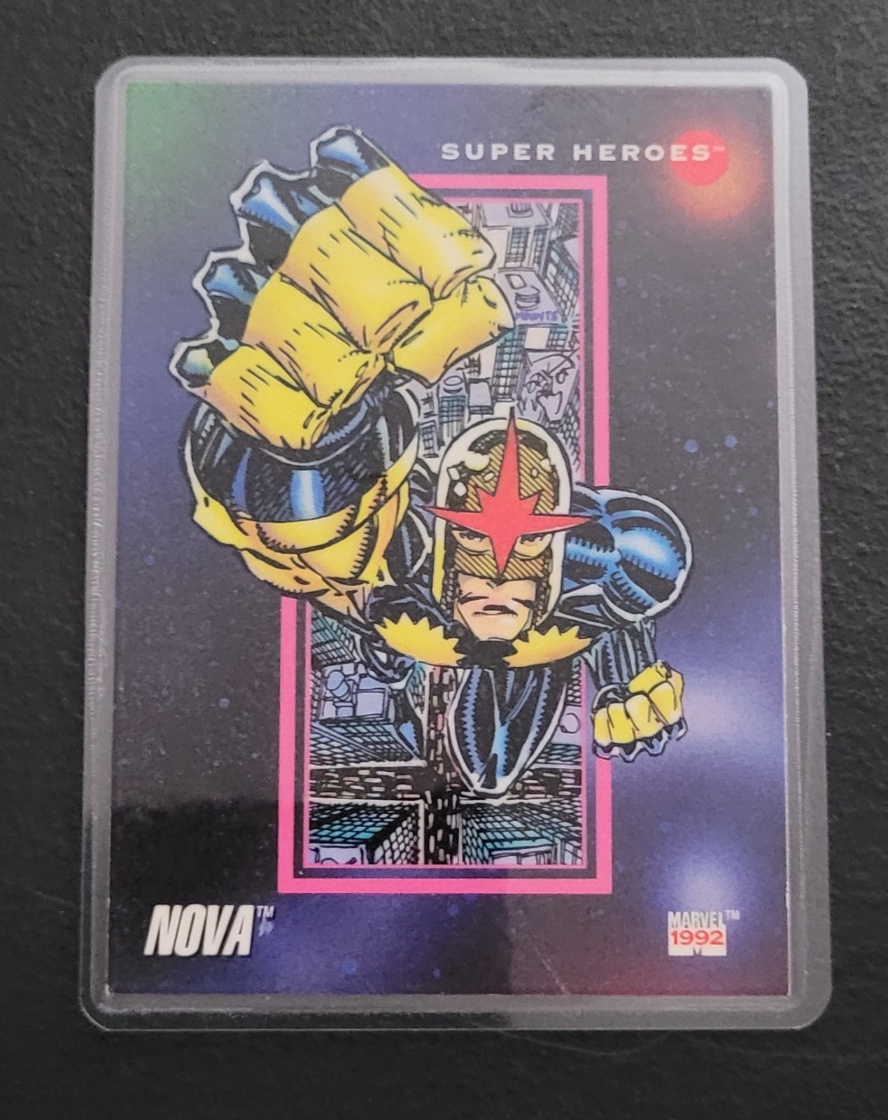 Impel Marvel Universe Superheroes Fridge/Locker/Cabinet Laminated Magnet 1990's