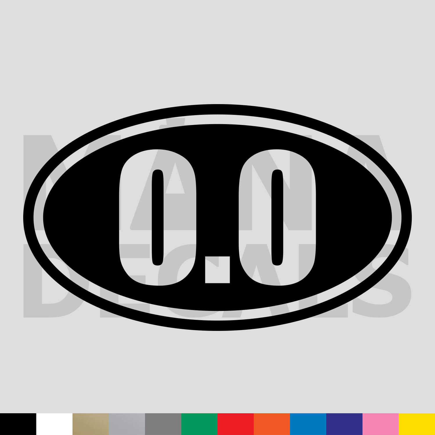 0.0 Marathon Oval Vinyl Die Cut Decal Sticker – Running Jogging Distance