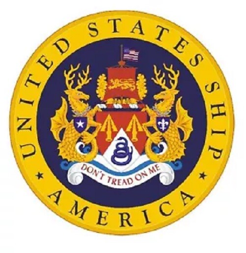US Ship America Sticker Decal M280