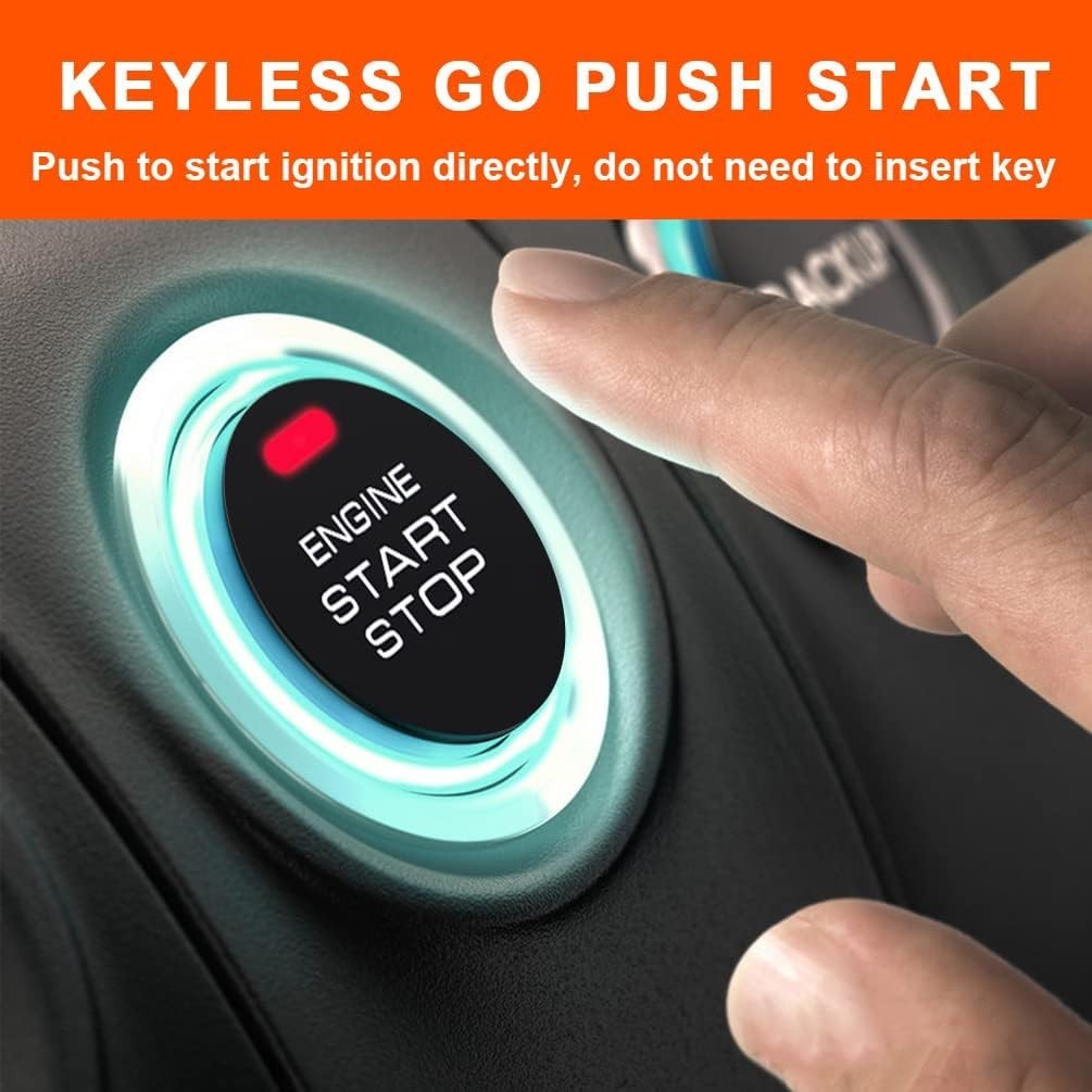 Car Keyless Entry Security Alarm System with Remote Engine Start and Push to …