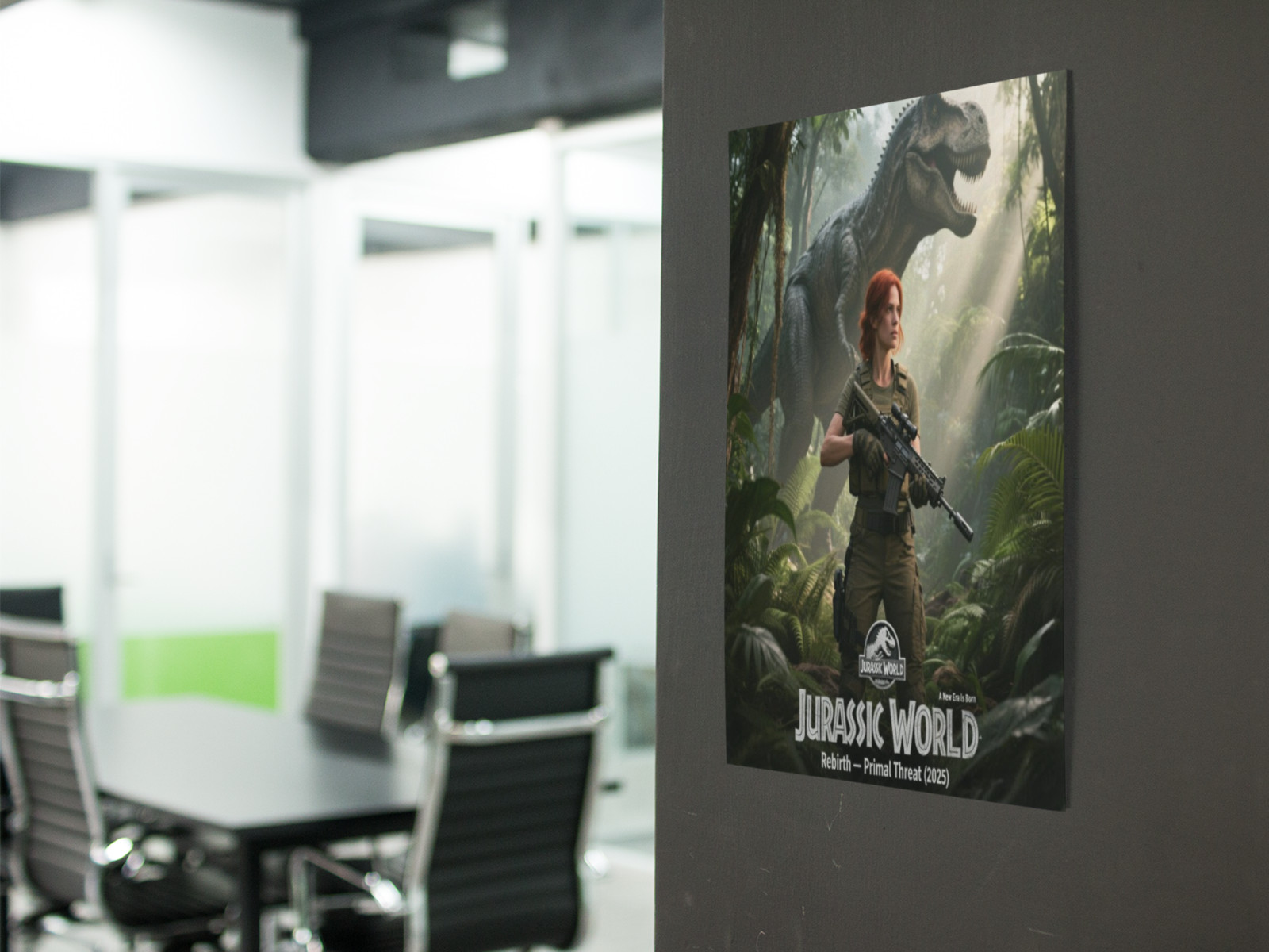 JURASSIC WORLD REBIRTH Movie Wall Vinyl Decal Poster Print (Removable Adhesive)