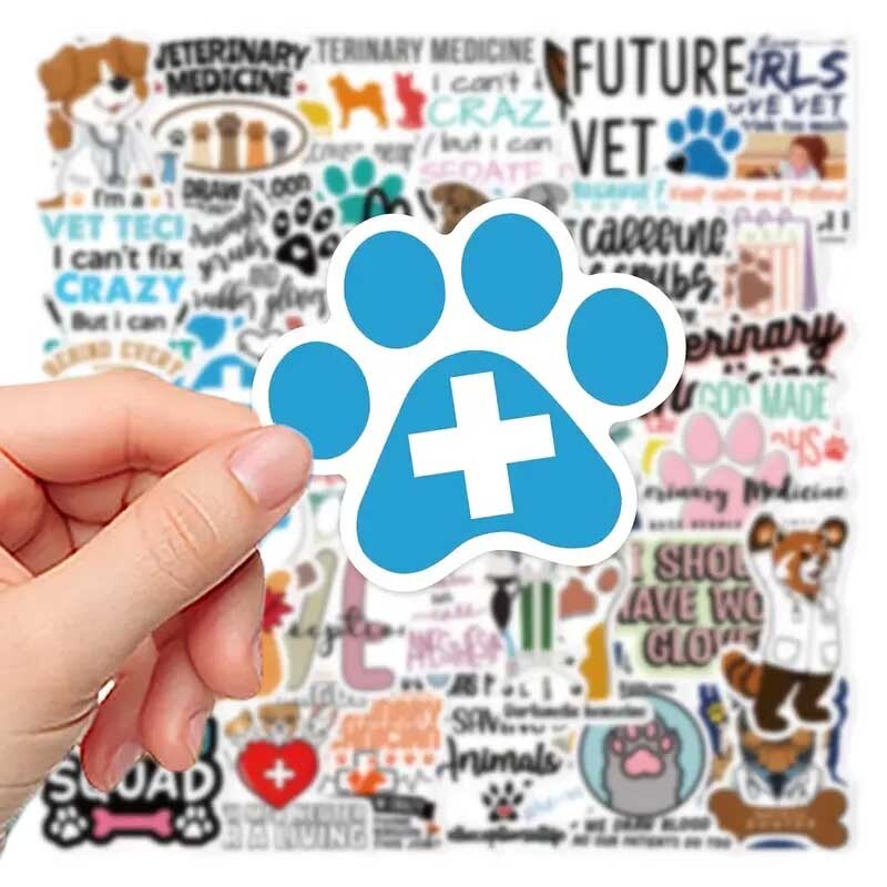 VET Vinyl Stickers [A]Future VETERINARIAN Animal Doctor DOG CAT~WATERPROOF Decal