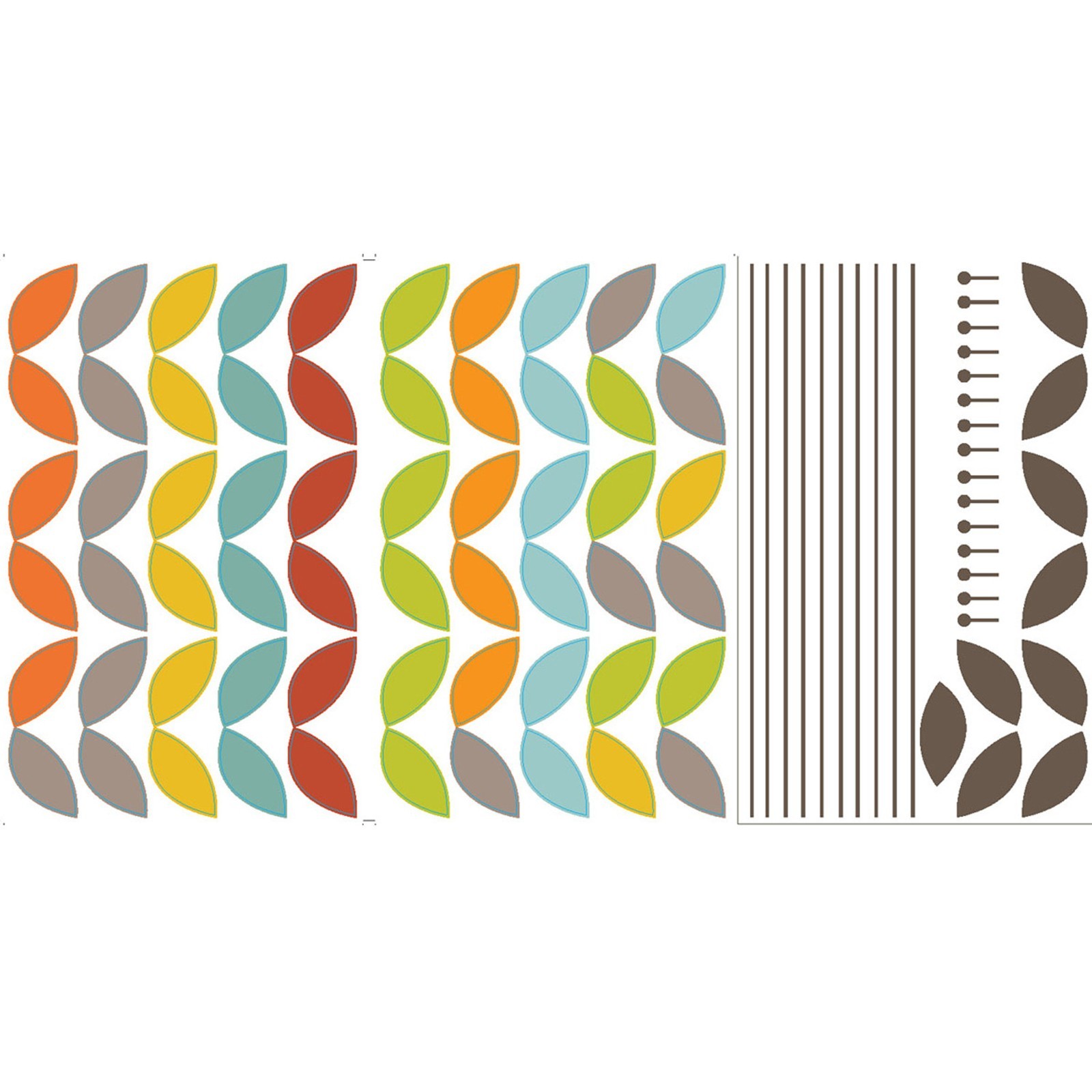 Mia & Co. Bloemendaal Modern Graphic Wall Decals NEW