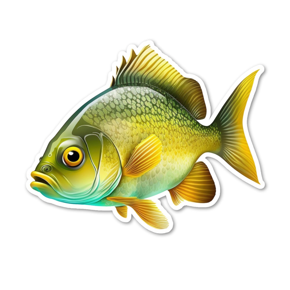 Dorado Vinyl Fishing Angler Sticker Waterproof Laptop Phone Water Bottle Decal